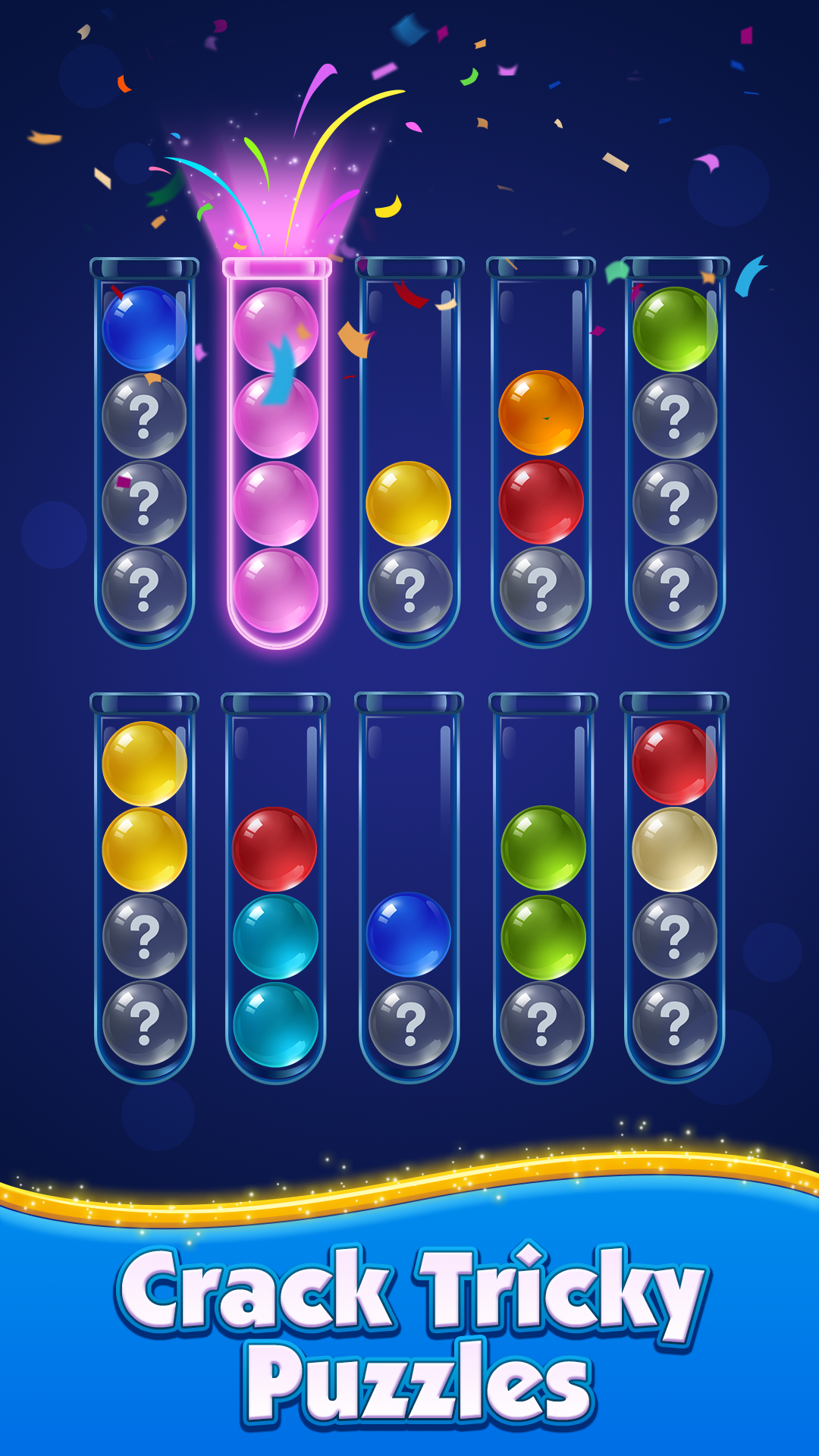 Ball Sort World level screen
